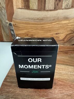 Our Moments Kids Conversation Starter Cards - Black